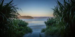 A serene coastal sunrise reflecting hope and healing in Massachusetts